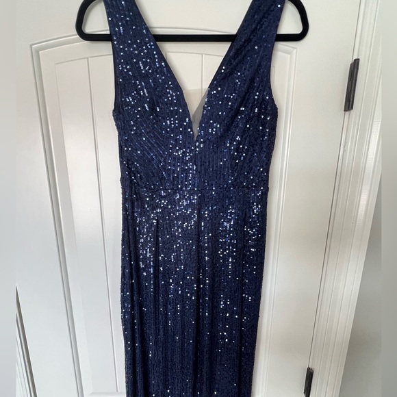 SHEIN Pants - Navy Blue Sequin Jumper